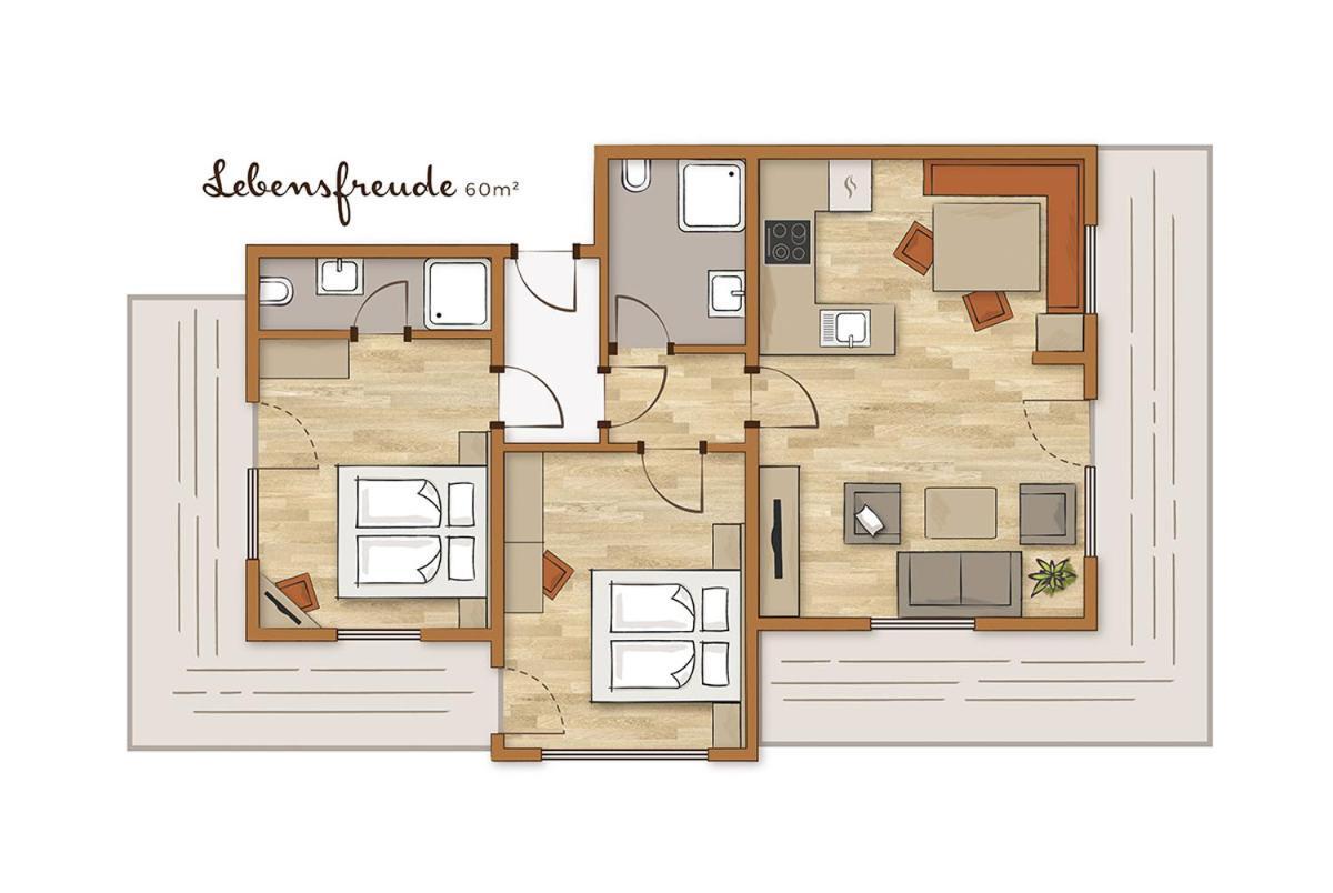 Bio-Holzhaus Und Landhaus Heimat Apartment รัมเซา อัม ดาคชไตน์ ภายนอก รูปภาพ